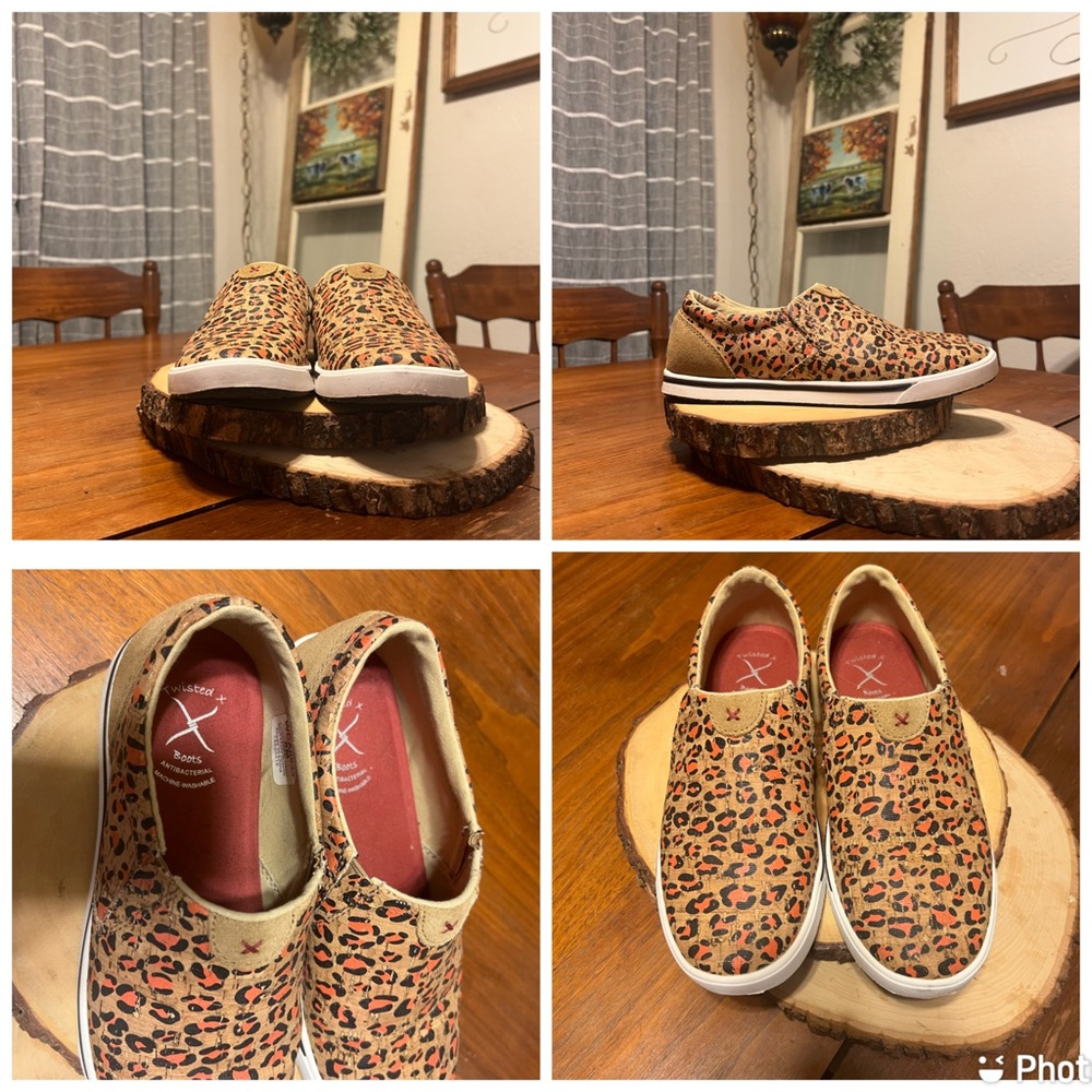Womens size 8 Twisted X slip on shoes. Like new.